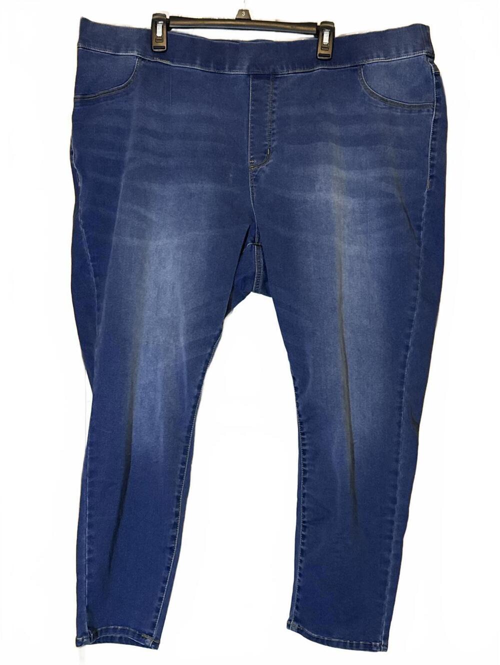 Denim 24/7 Women's Dark Blue Stretch Jeans Size 28W